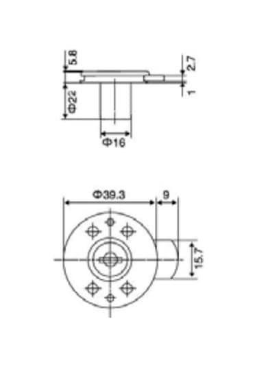 Canex Yuvarlak Çekmece Kilidi 19 Mm