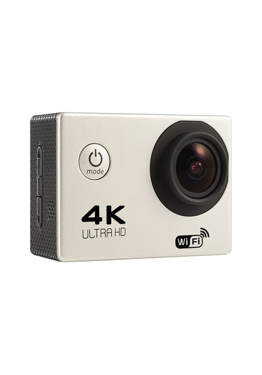 Ultra Hd 4k Wifi 2 İnç 170d Sualtı Spor Kamerası Gümüş