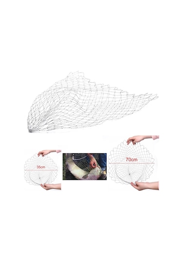 MSO VIP Kalite Polietilen Fiber Olta Balık Kepçe File