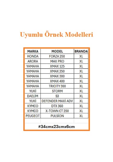 Proofmoto Universal Sele Brandası XL - X Large - XL Branda