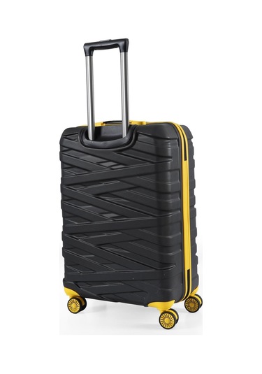 Ççs Nc-092 Abs Büyük Boy Valiz Siyah-sarı