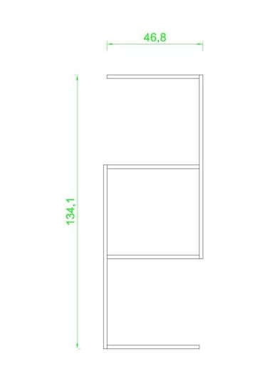 Rafkestir Domino Duvar Rafı Krem ( Mat )