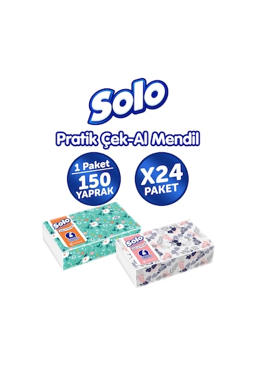 Solo Çek-Al Mendil 24 x 150'li