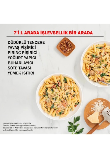 Instant Pot Duo Mini 7'si 1 Arada 3 L Basınçlı Çok Amaçlı Pişirici