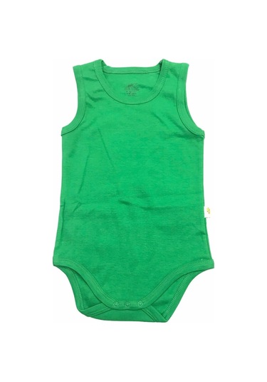 Mini Damla Damla Body Askılı Penye Yeşil
