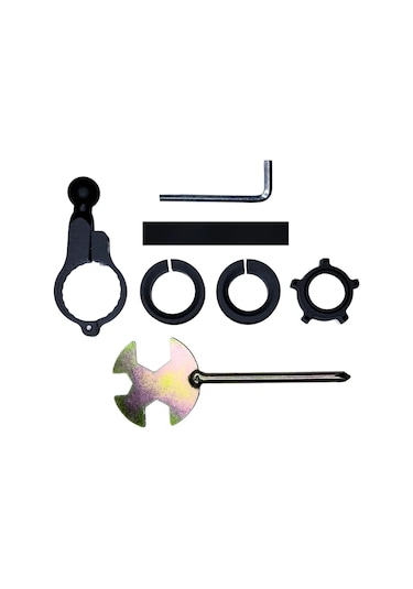 Caretech Ct-m10 Telefon Tutucu Titreşim Önleyici Motosiklet Gidon Ayna Montajlı 8 Pençeli Sabitleme Siyah