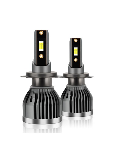 Teltree Q3 Modeli H7 Arayüzlü Araç Led Farları, 6000k Beyaz Işık, Ip68 Su Geçirmez, 50.000 Saat Ömür, Kolay Kurulum 1 Çift