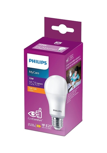 Philips Led 13-100w E27 2700k - Sarı Işık - 1521 Lumen Yüksek Işık - E27 Duy
