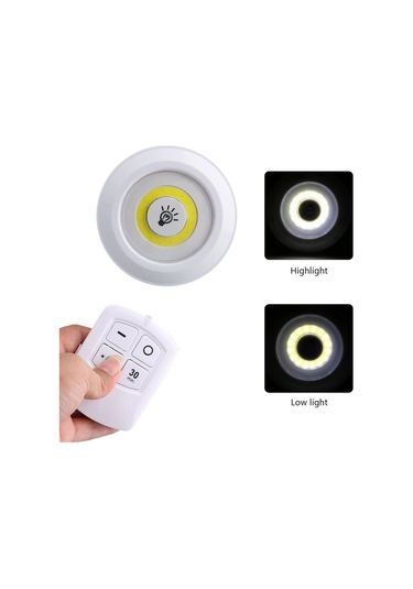 Uzaktan Kumandalı Yapışkanlı Led Spot Lamba 5365 Çok Renkli