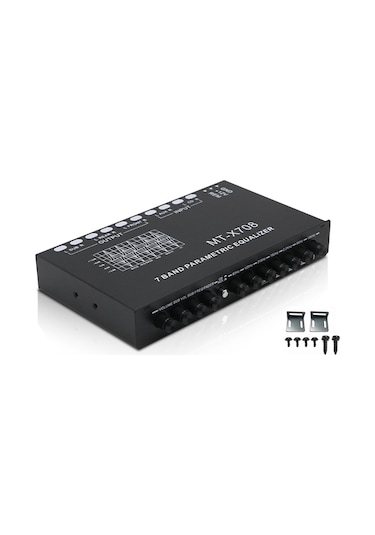 Gajeena 7 Bantlı Araç Ekolayzır - Ön, Arka Ve Subwoofer Çıkışlı - Kolay Montaj İçin Aksesuarlı