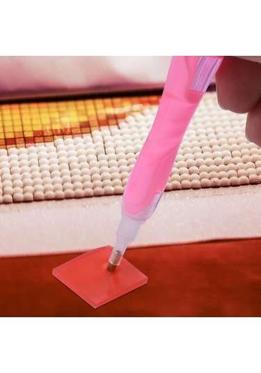 Novahub Çift Uçlu Reçine Elmas Kalemi - 4 Farklı Uç - Elmas Boyama Kullanımı Kolay, Ergonomik Tasarım