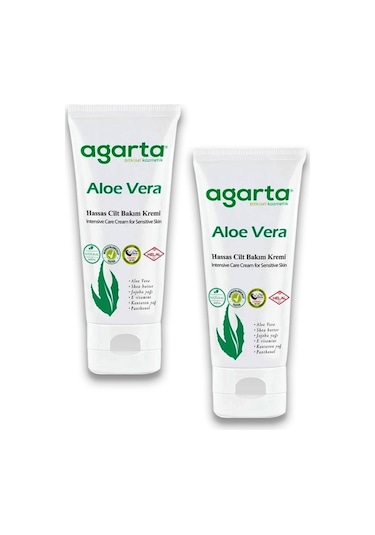 Agarta Doğal Aloe Vera Nemlendirici Cilt Kremi 2 x 75 ML