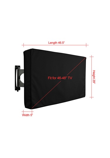 Moveevo Dış Mekan Tv Kılıfı, Yağmur Ve Güneşten Koruma, 9 Farklı Boyut Seçeneği 46"-48"