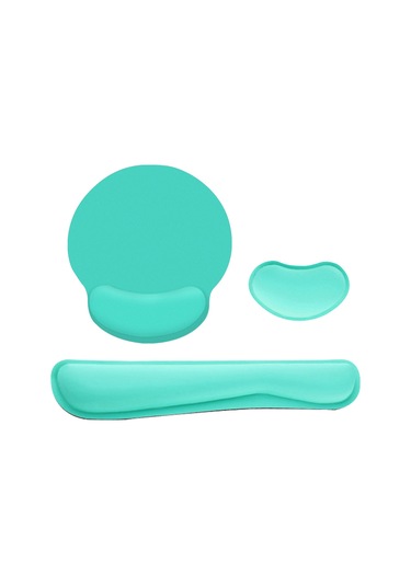 Ergonomik Hafızalı Köpük Klavye Bilek Desteği Mouse,yeşil