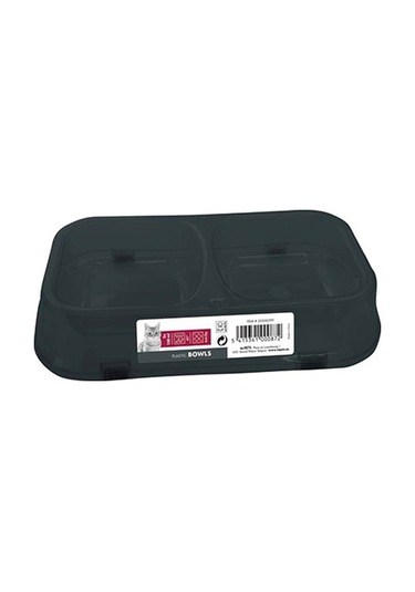 M-pets Plastik İkili Kedi Mama Kabı 2x150 Ml 244-51030.01