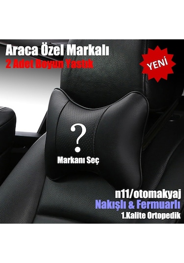 Audi Q2 Uyumlu Koltuk Boyun Yastık - 2li Ortopedik