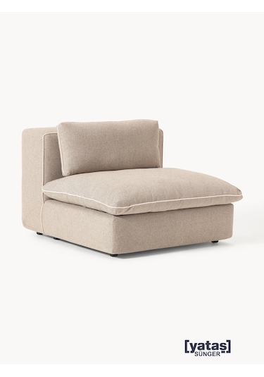 Most Mollirest Orta Modül Berjer 05 Bej Keten Kumaş Silikon Dolgu Bej