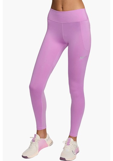 Nike Fast Running Leggings Full Length Leggings 3 Cepli Toparlayıcı Tam Boy Tayt Lila Lila