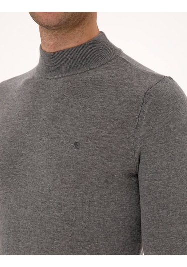 Pierre Cardin Erkek Gri Melanj Kazak /triko 50314176-vr086 Gri Melanj