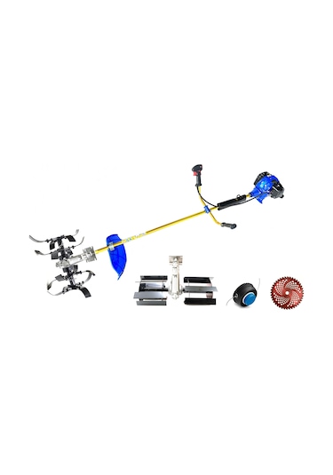 Royal Dafu DF-520159 Turbo Motorlu Yan Tırpan + Çift Toprak Çapalama Aparatı