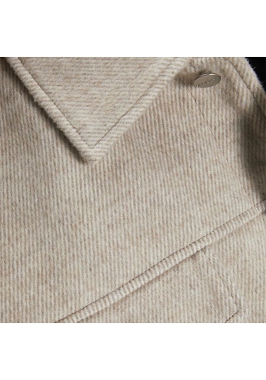 Jack&jones Ridgewood Melange Overshirt Erkek Bej Ceket Bej