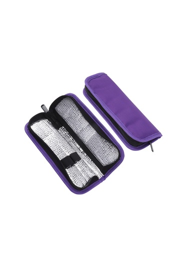 Yalıtımlı Soğutucu Çanta, Su Geçirmez Pu Kumaş, Hafif, Taşınabilir İnsülin Soğutucu Diyabet İlaç Düzenleyici, Takviyeli Seyahat Çantası Çok Renkli