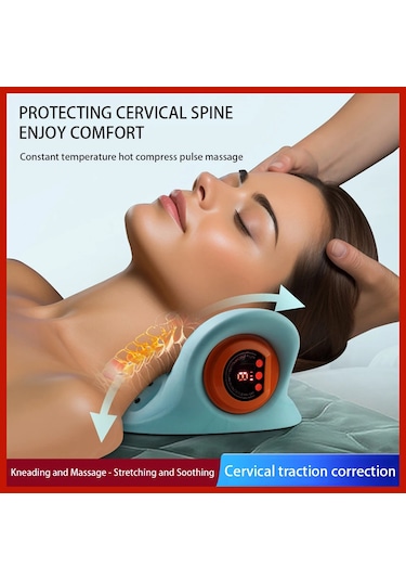 Ambition Ems-servikal Tractions İsı Titreşimli Boyun Yastık Kas Yeşil