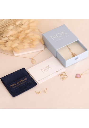 Nox Jewelry 925 Ayar Gümüş Minimal Halka Hoop Küpe - E00264 Gold