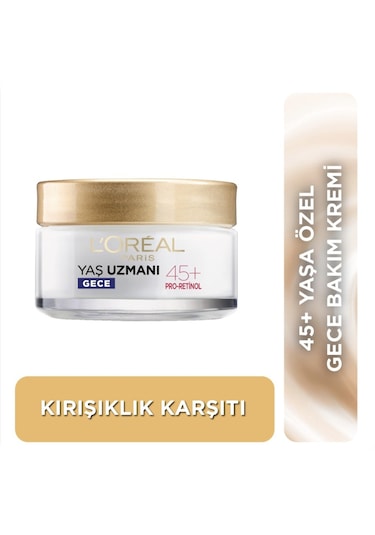 Loreal Paris  45+    Gece Kremi 50 Ml