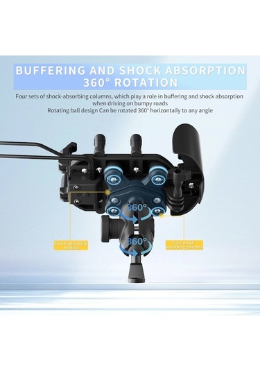 Didadodo Motosiklet Selfie Çubuğu Kullanıcı Yorumları İle Anti-titreşim, Anti-yağmur, 15w Kablosuz Şarj