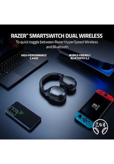 Razer Barracuda X - Kablosuz Çoklu Platform Oyun Ve Mobil Kulaklı