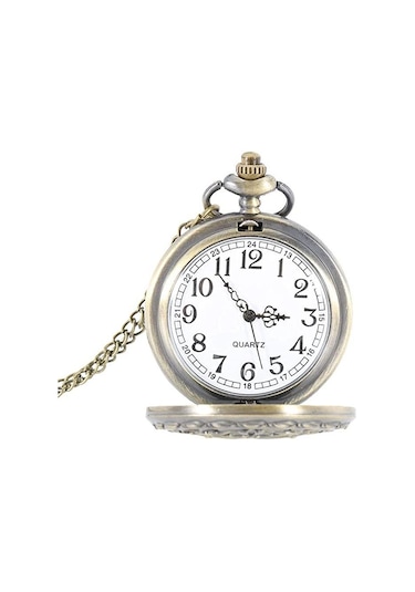 Valkyrie Vintage Retro Hediyelik Kutulu Köstekli Cep Saati