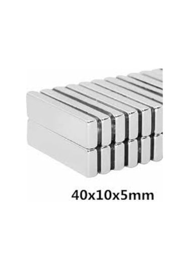 40 X 10 X 5 Mm Köşeli Neodyum Mıknatıs - 8 Adet