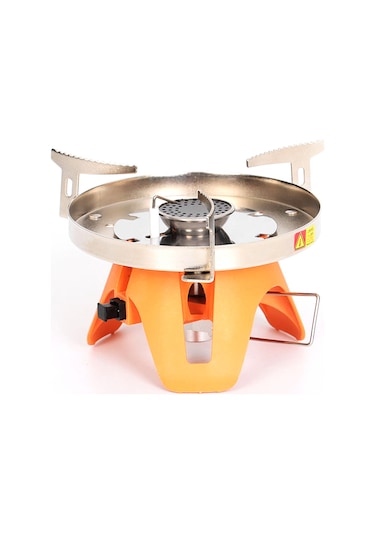 Kosona Outdoor Camping Gazlı Ocak, Rüzgar Engeli Ve 1800w Güçlü, Taşınabilir Çadır Çalışma Aleti, Inox Ve Alüminyum Malzeme Çok Renkli