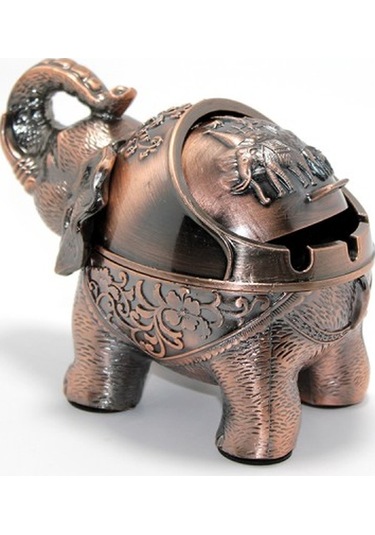 Metal Fil Figürlü Küllük Model 2