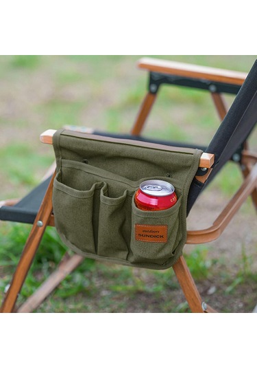 Homyl Koltuk Yan Cep Sandalye Kamp Atıştırmalıkları Yeşil Yeşil Çok Renkli