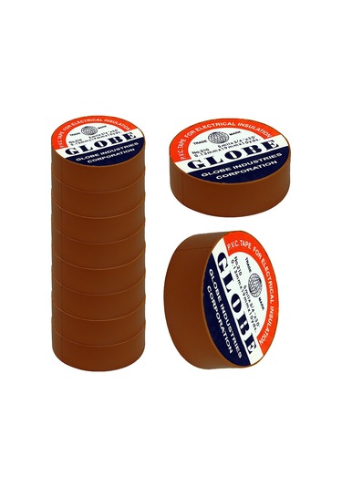 Globe 0.13mmx19mm İzole Bant 10'lu Kahverengi