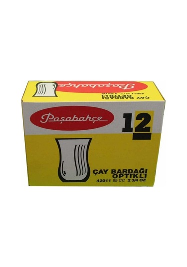 Paşabahçe 42011 Optikli Çay Bardağı 85 Cc 12 Li Şeffaf