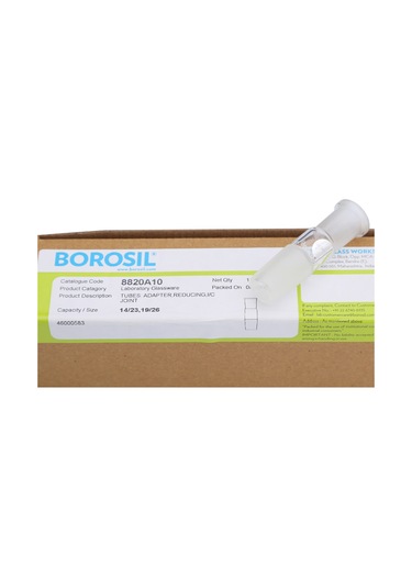 Borosil Cam Küçültme Adaptörü 14 23 - 19 26 Şilifli