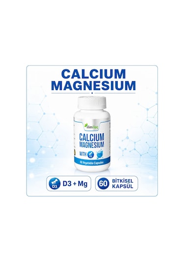 İlim Calcium Magnesium D3 Takviye Edici Gıda 5 x 60 Bitkisel Kapsül