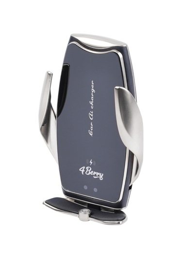 A8g Gri Araç Tutucu 15 W Kablosuz Hızlı Şarj, Otomatik Kıskaçlı Gri