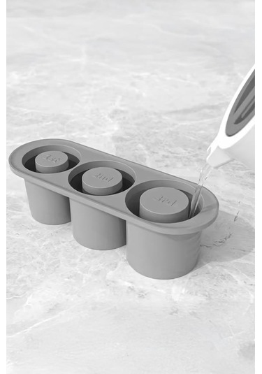 Digithome Silikon 3 Boy Bardak Buz Kalıbı Thn76930 Antrasit