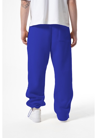 Flaw Atelier Baggy Eşofman Altı-28818 Saks Mavi