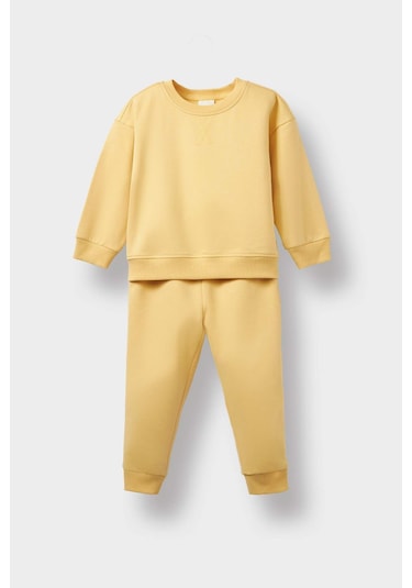 Defacto Kız Bebek 2li Takım İçi Yumuşak Tüylü Sweatshirt Eşofman Altı E8360a525auyl495 Sari Defacto Kız Bebek 2li Takım İçi Yumuşak Tüylü Sweatshirt Eşofman Altı E8360a525auyl495 Sari