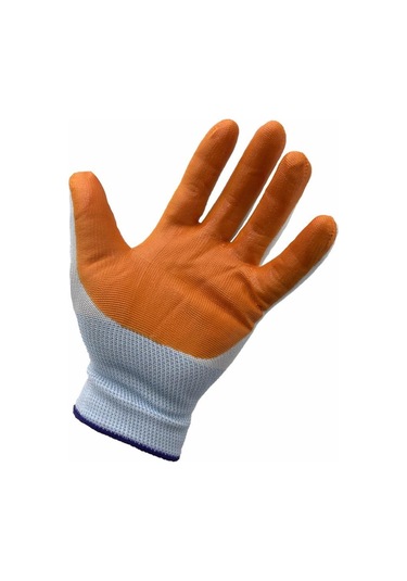 12 Adet L-xxl Genel Maksatlı Nitril Koruyucu İş Eldiveni Sarı