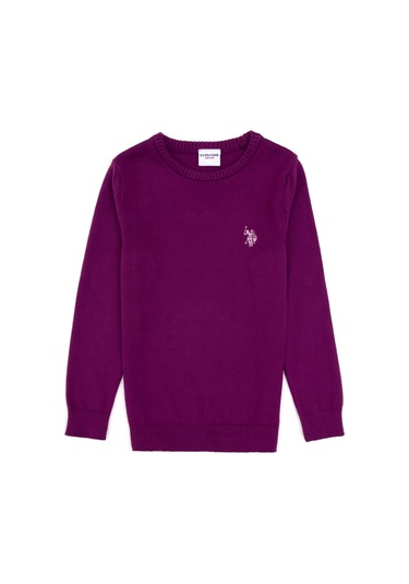 U.s. Polo Assn. Kız Çocuk Menekşe Kazak /triko 50316808-vr037 Menekse