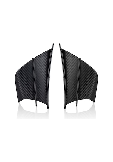 Yaleker Evrensel Abs Motosiklet Kanatçıkları - Siyah Mat Aerodinamik Tasarım Siyah