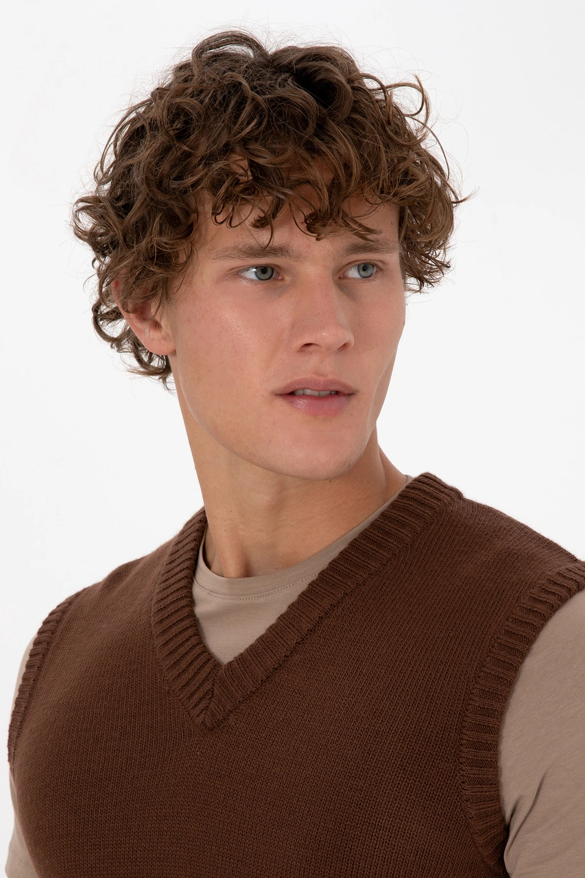 U.s. Polo Assn. Erkek Kahverengi Süveter 50318158-vr029 Kahverengi