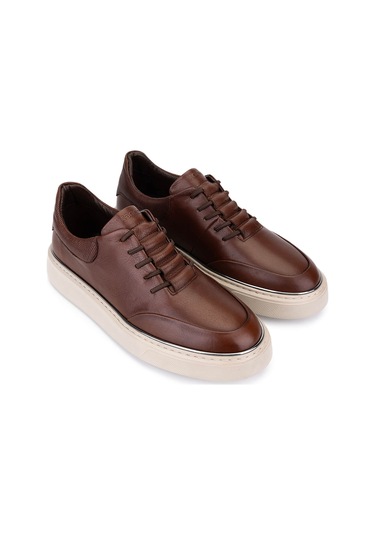 Tamer Tanca Erkek Hakiki Deri Kahverengi Sneakers & Spor Ayakkabı 530 1275 Erk Ayk Sk25-26 Kahve Kahve