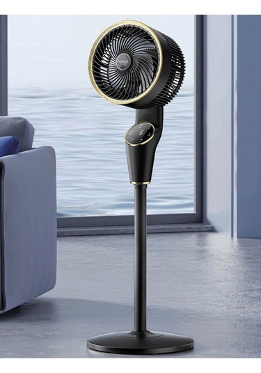 Zarif Tasarım 90cm Ayarlanabilir 3 Boy Dokunmatik Dijital Ekranlı Uzaktan Kumandalı Akıllı Fan